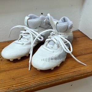 New balance freeze 2.0 lacrosse lax unisex white cleats youth size 2.5